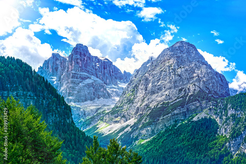 Fotografie Dolomites mountain, Italy