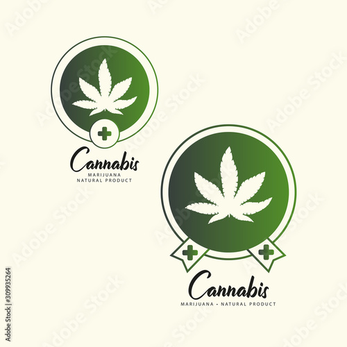 Marijuana, Cannabis icons. Set of medical marijuana icons. Drug consumption.