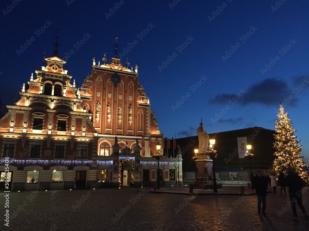 Naklejka premium Centre ville Riga Latvia