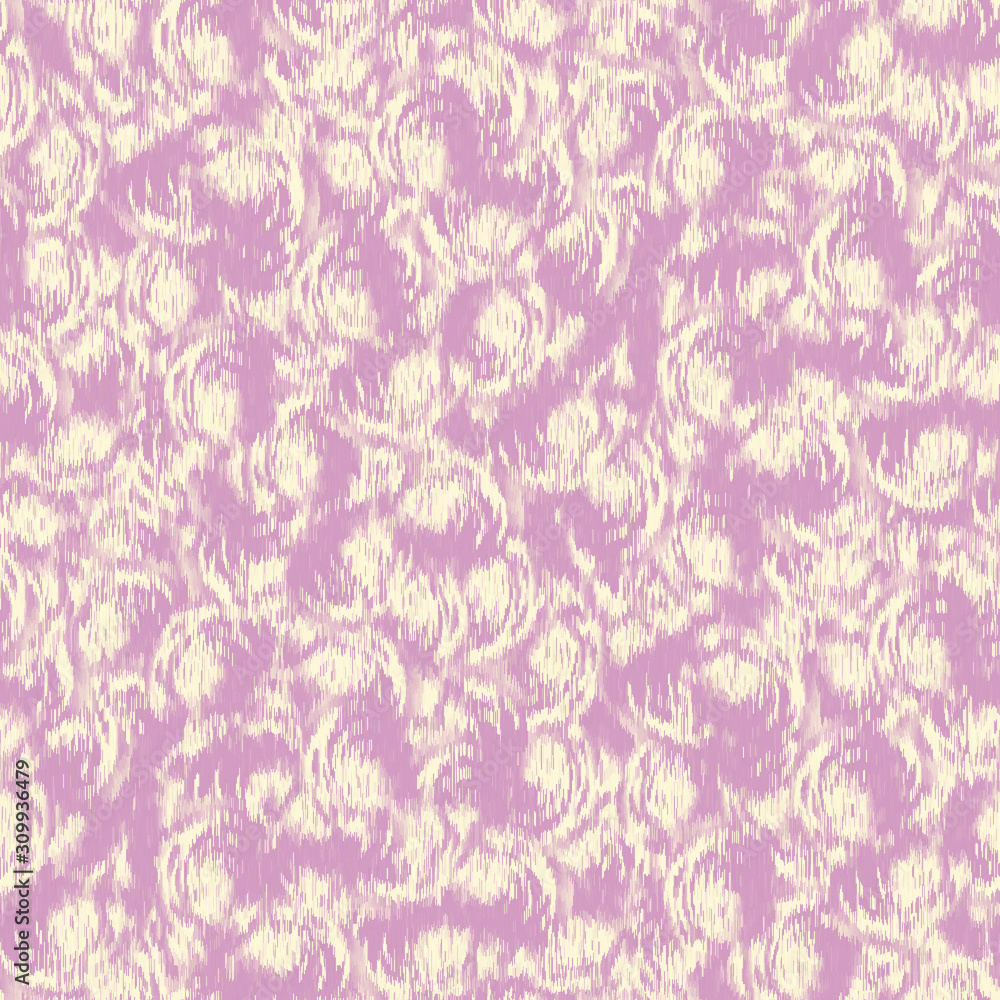 Blurry fuzzy floral rose seamless repeat vector pattern swatch. Velvet fancy faded mysterious flourish dynamic romantic design.