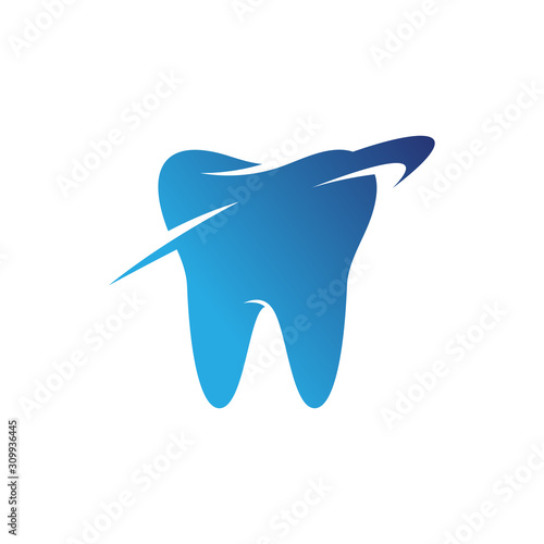 Dental Logo Design Template. Creative Dentist Logo Concept. Dental Clinic Creative Company Vector Logo.