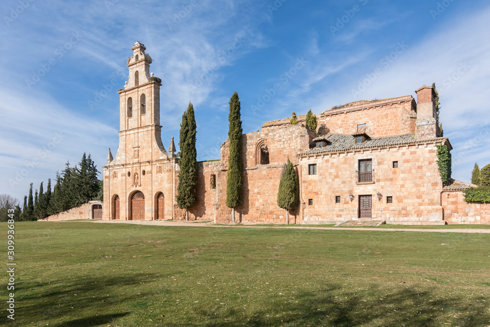 Franciscan convent of San Francisco in Ayllon, one of the monuments to see in this town (Segovia, Spain)