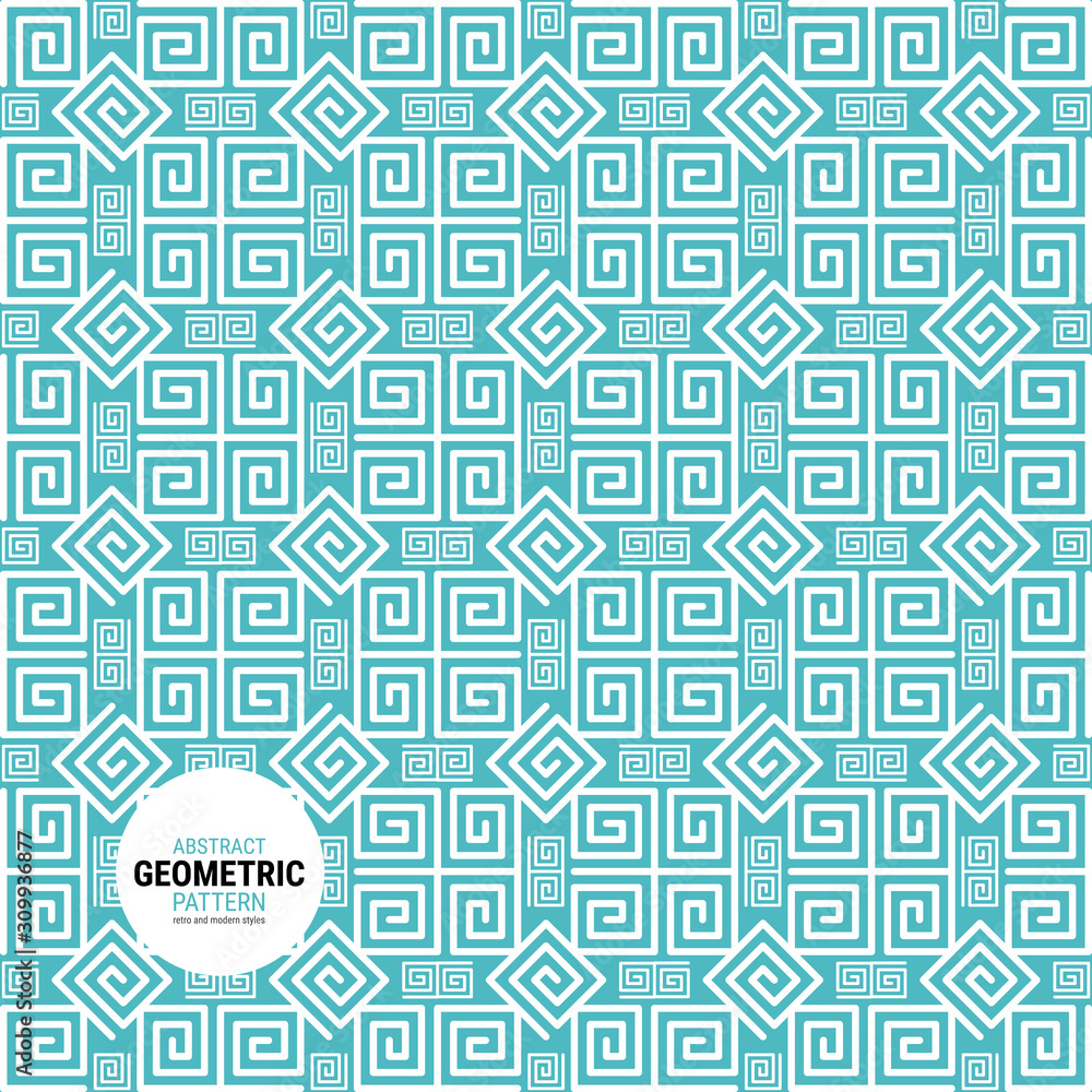 Abstract geometric pattern - retro and modern styles