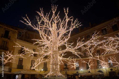 Italia : Luci D' Artista, Show Luci Natalizie, Salerno, 14 Dicembre 2019.