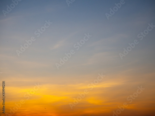 Colorful sky in twilight time background © somchaichoosiri