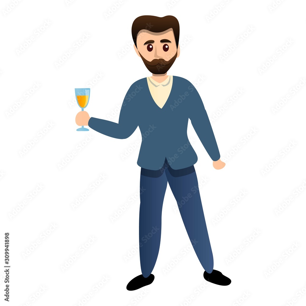 Office party icon. Cartoon of office party vector icon for web design isolated on white background Office party icon. Cartoon of office party vector icon for web design isolated on white background