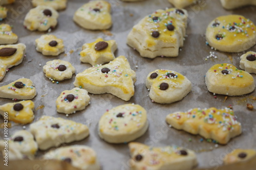 Weihnachtsplätzchen als Close up