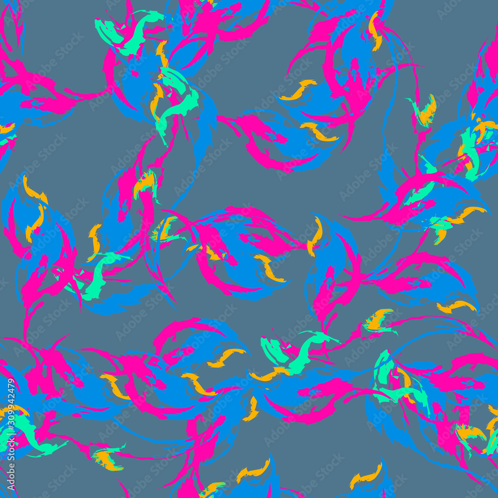 UFO camouflage of various shades of pink, blue, green and orange colors UFO camouflage of various shades of pink, blue, green and orange colors