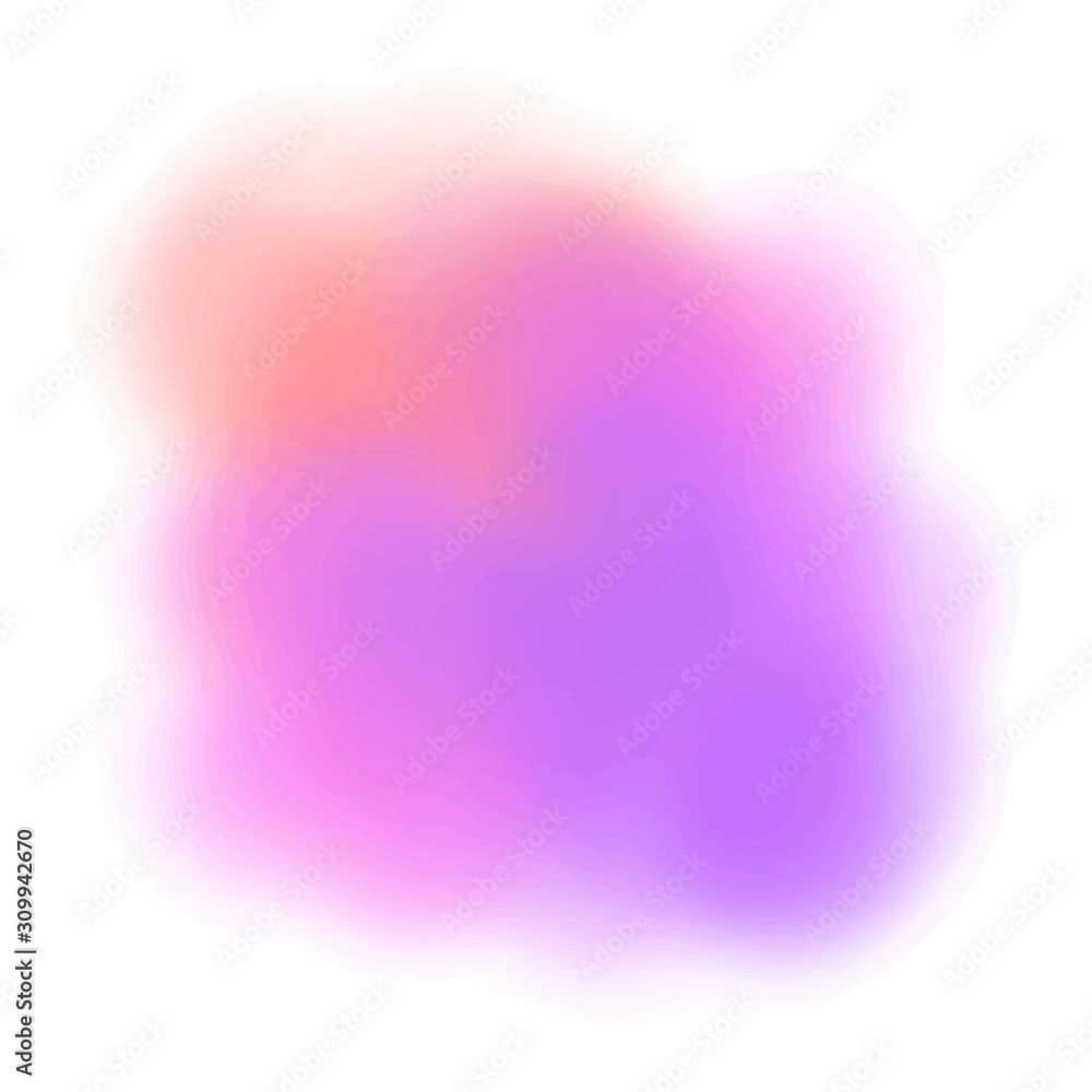 Neon stain on a white background. Pink and purple blended together. Neon stain on a white background. Pink and purple blended together.
