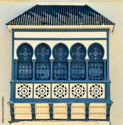 Facade of the house in  Larache photo