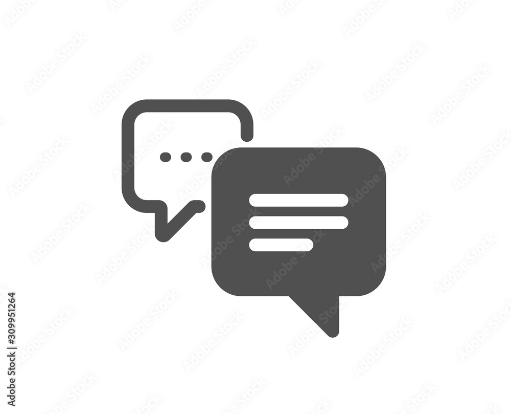 Chat comment sign. Dots message icon. Speech bubble symbol. Classic flat style. Simple dots message icon. Vector Chat comment sign. Dots message icon. Speech bubble symbol. Classic flat style. Simple dots message icon. Vector