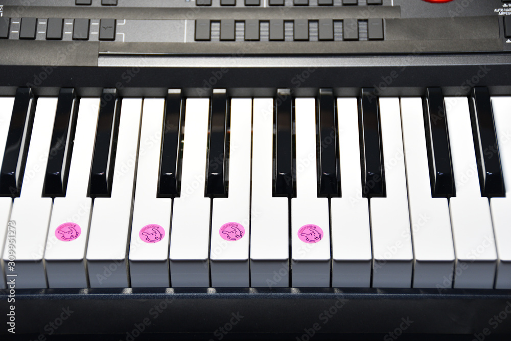 ピアノコード Am7 foto de Stock | Adobe Stock