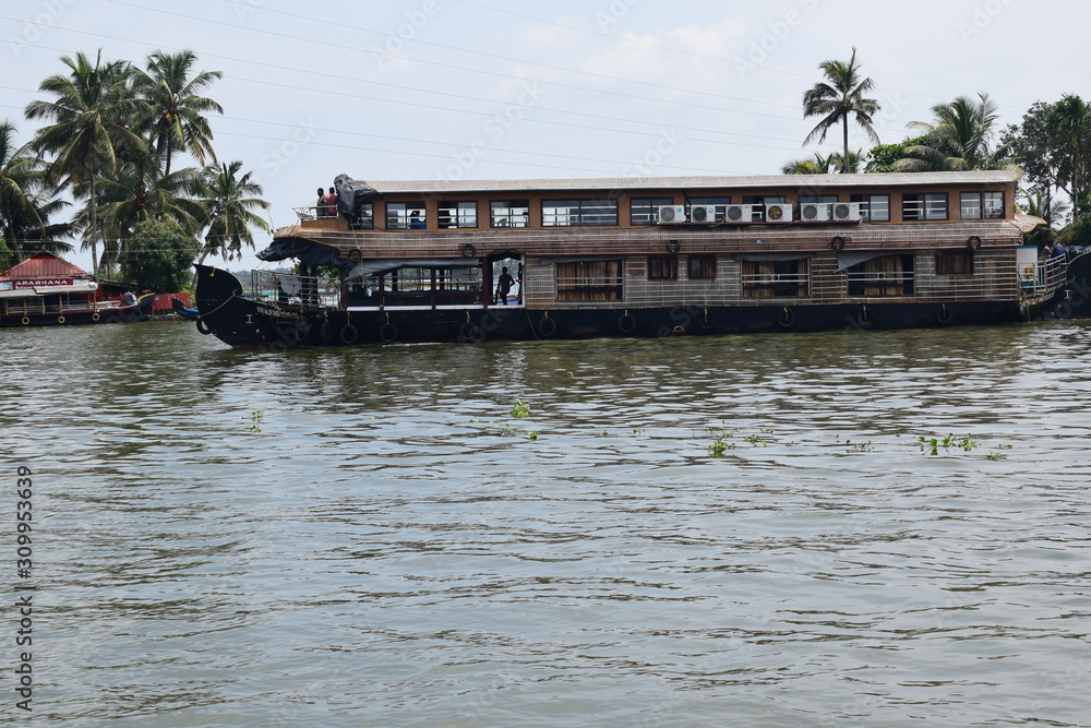 Houseboats in kerala backwaters Houseboats in kerala backwaters