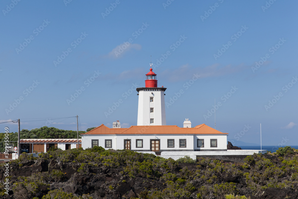 Pico, Portugal - 12 July 2019: Lighthouse