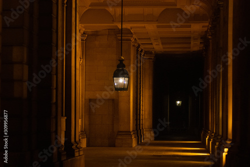 grteenwich park architecture at night