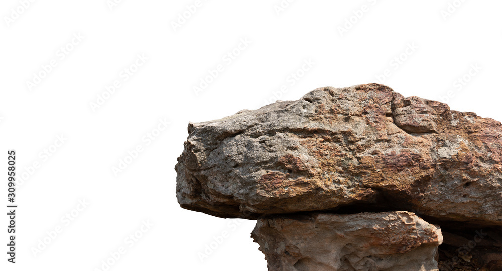cliff rock stone isolated on white background cliff rock stone isolated on white background