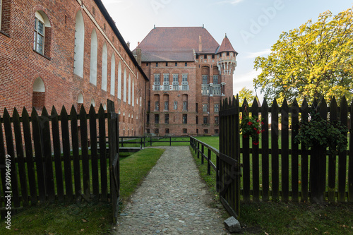 Malbork Castle is famous landmark of Poland outdoor. photo