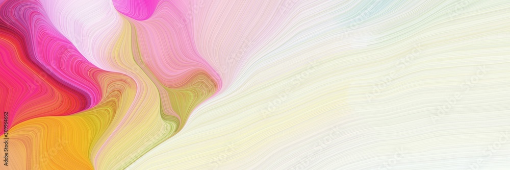 horizontal colorful abstract wave background with antique white, moderate pink and pastel orange colors. can be used as texture, background or wallpaper