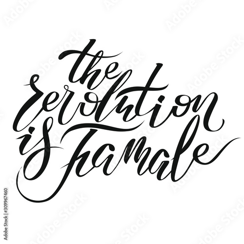 feminism inscription handwritten calligraphy lettering