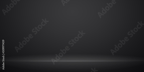 Abstract grey background. Empty room with spotlight effect. Vector EPS10 Graphic art design.