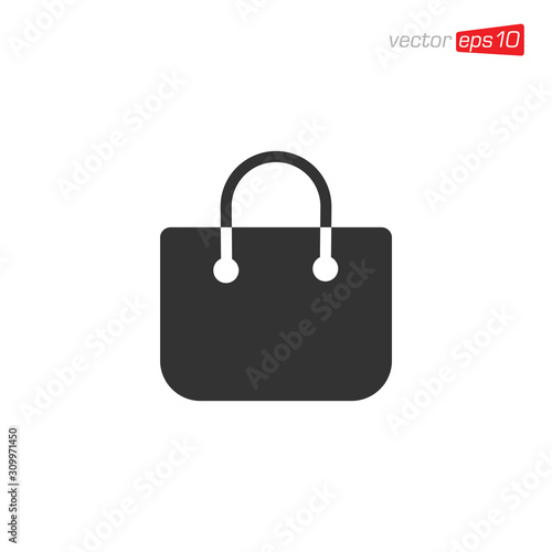 Bag Shop Icon Design Illustrator