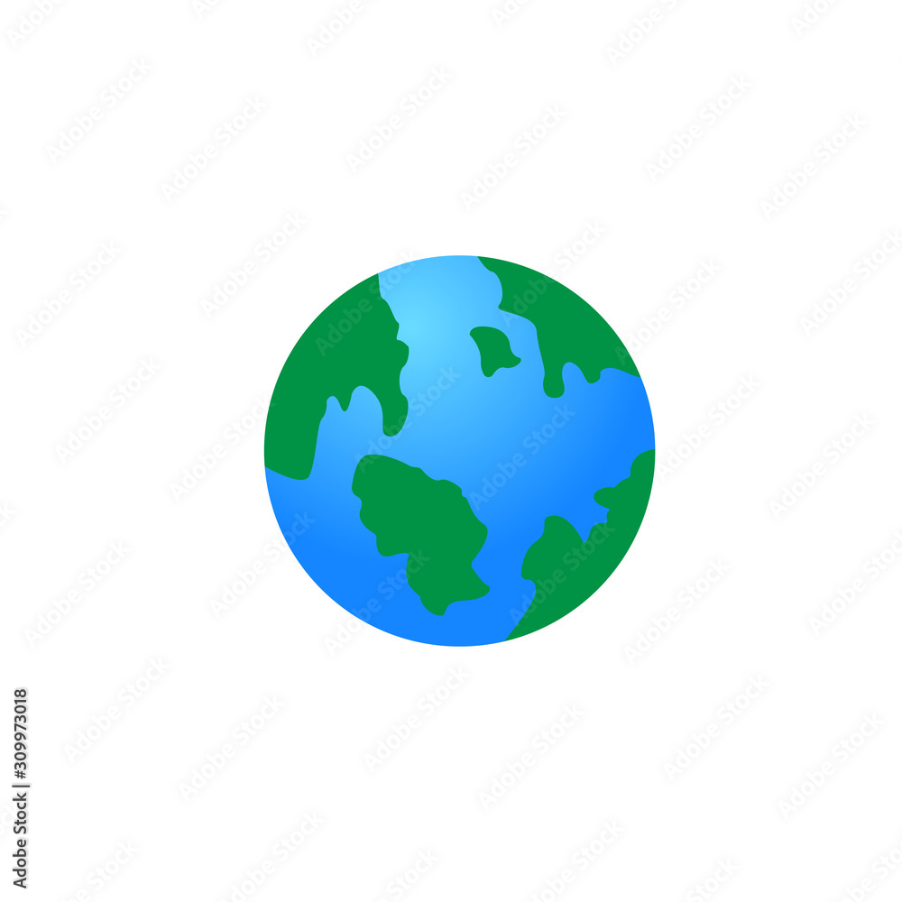 Earth icon. Design template vector