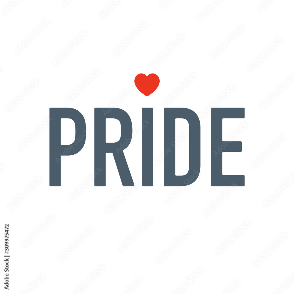 Pride vector Icon. LGBTQ+ sign with heart. Gay Lesbians Pride Month. Love, Freedom, Support, Peace concept. Flat Design logo Isolated on White Background Pride vector Icon. LGBTQ+ sign with heart. Gay Lesbians Pride Month. Love, Freedom, Support, Peace concept. Flat Design logo Isolated on White Background