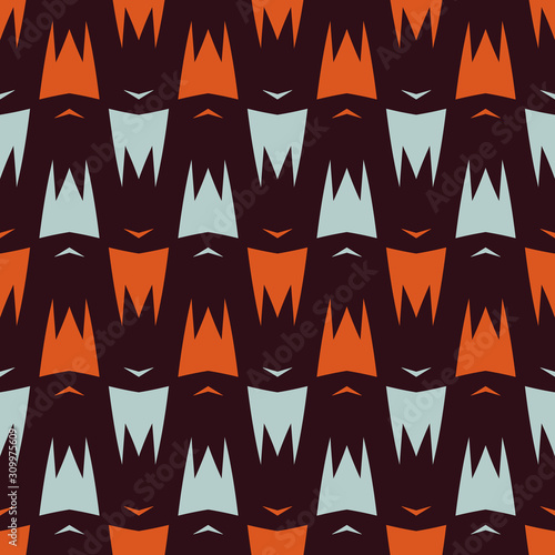 Seamless pattern with geometric ornament. Beautiful abstract illustration.