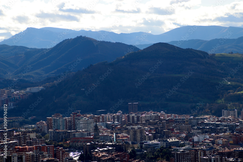 View of Bilbao from a hill