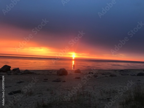 sunset on beach