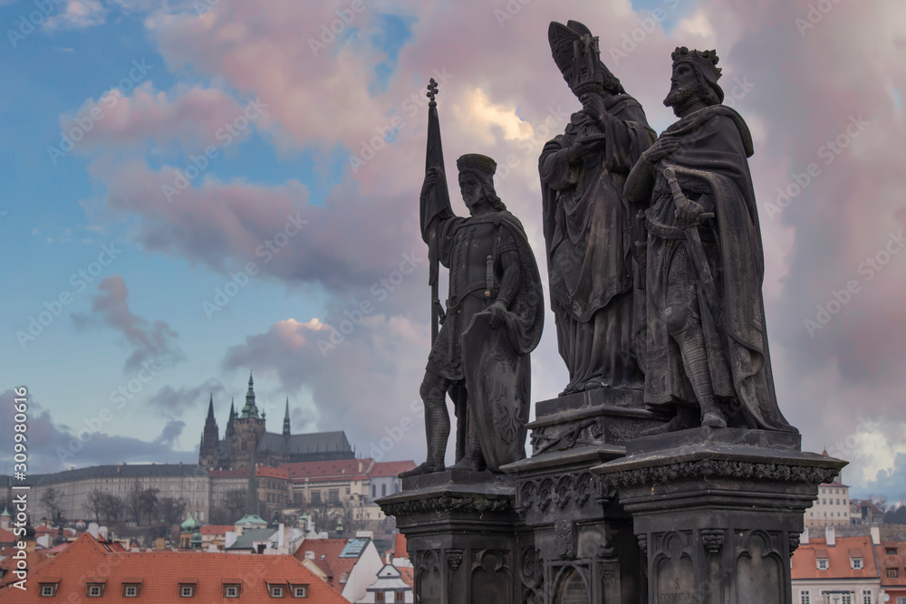 Fototapeta premium Prague - Charles bridge, Czech Republic