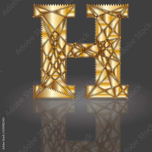 Polygonbuchstabe H8