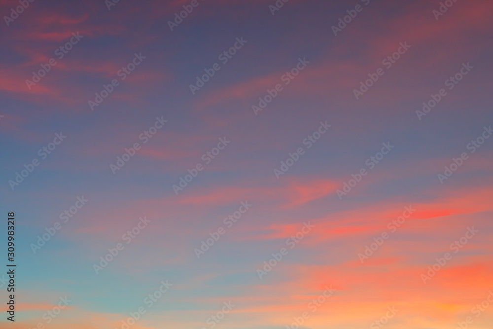 beautiful twilight sky background - obrazy, fototapety, plakaty 