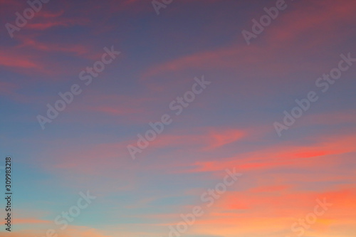 beautiful twilight sky background © sutichak