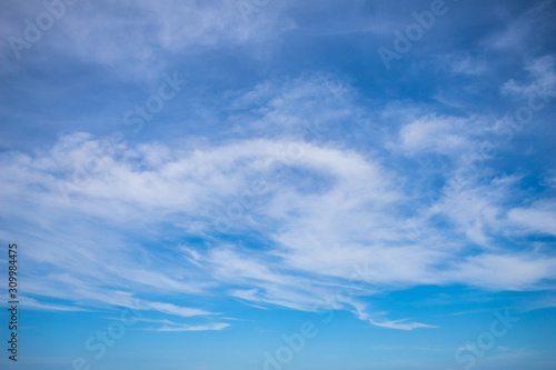 blue sky with cloud © wittawin