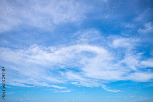 blue sky with cloud beautiful © wittawin