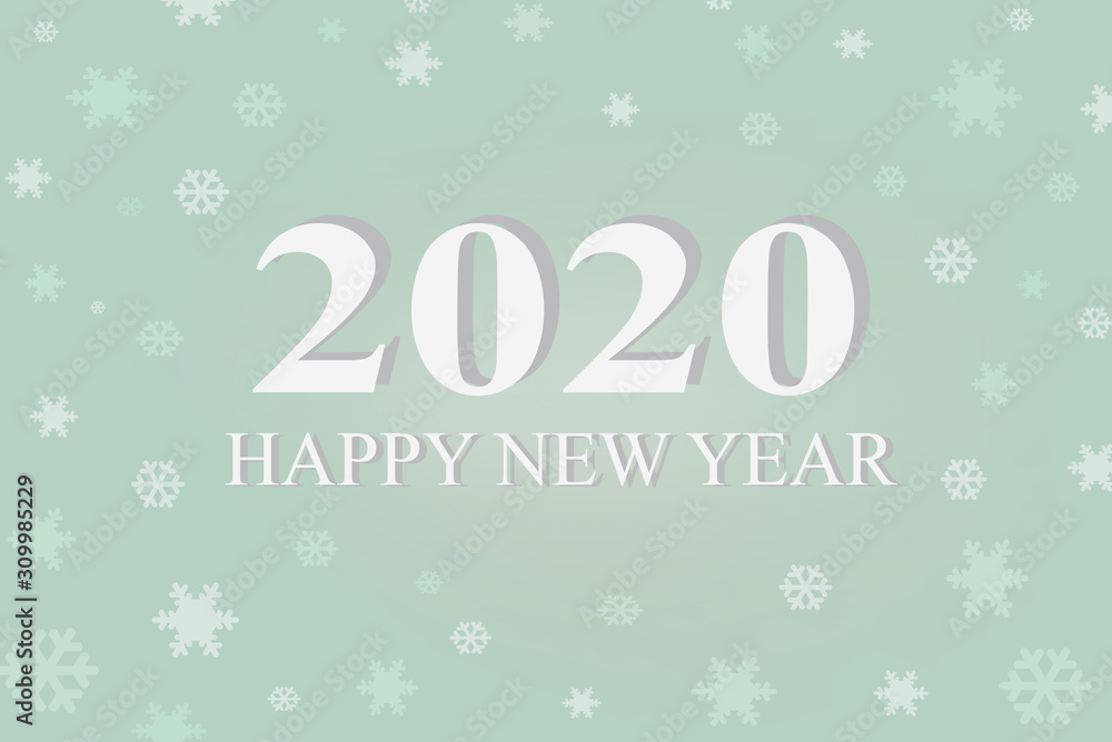 Happy New Year 2020,Greeting cards,Vector illustration.background