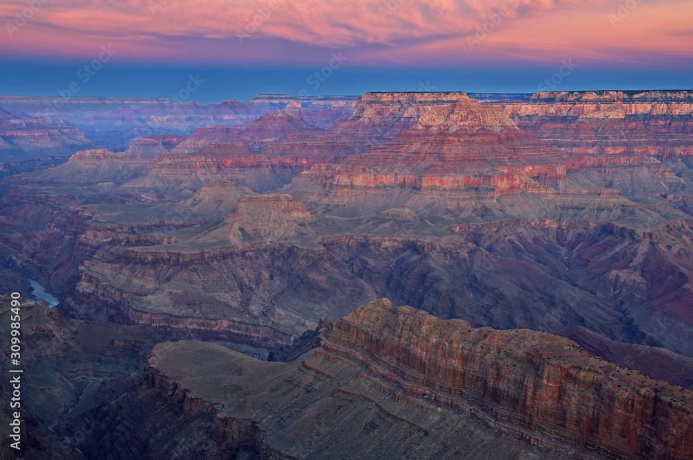 Sunrise from Lipan Point, South Rim, Grand Canyon National Park, Arizona, USA