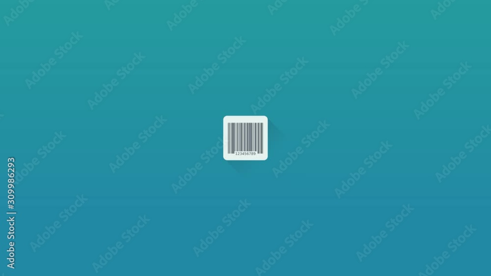 Scan d'un code-barre (flat design) Scan d'un code-barre (flat design)