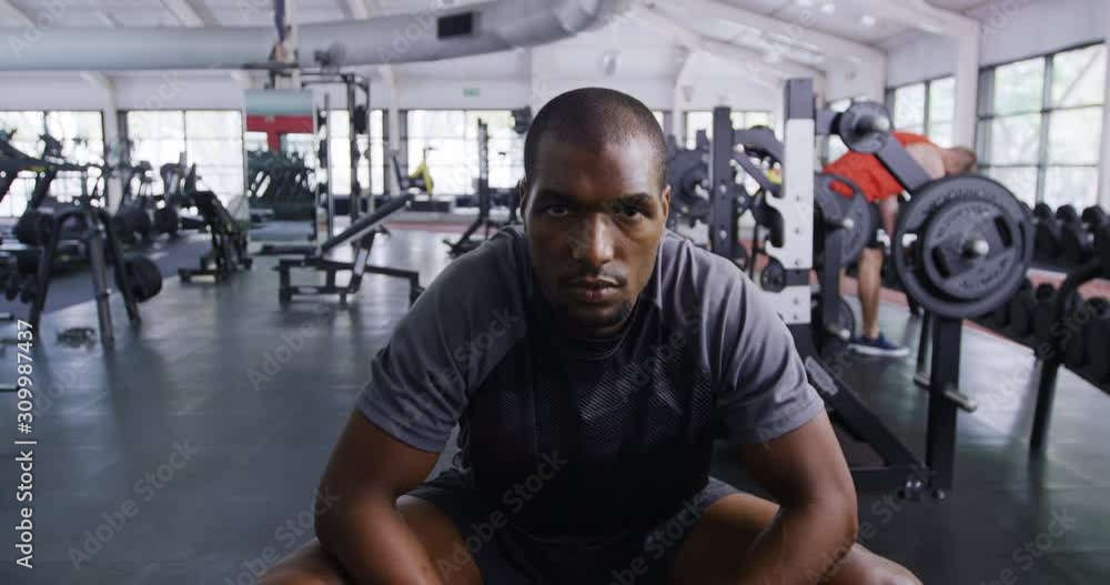 Portrait at a gym Portrait at a gym