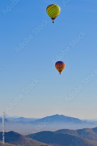 Hot Air Ballooning over the Phoenix Arizona Desert © Mary Baratto