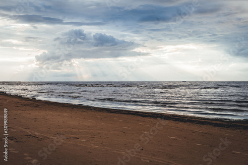 Epic sunset light over the Baltic sea © Aleksandrs Muiznieks