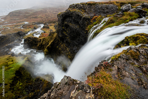 The biggest waterfall in Westfjords, Iceland