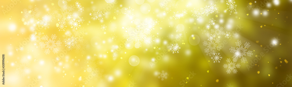 Circle light on yellow background / blurred of Light gold sparkle background. Circle light on yellow background / blurred of Light gold sparkle background.