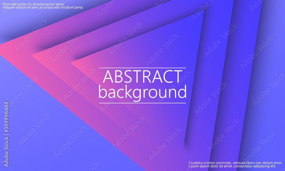 Landing page. Geometric background. Vector.
