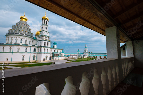 NEW JERUSALEM, ISTRA, RUSSIA - SEPTEMBER 4, 2019: Gate Church of the Lord's Entrance into Jerusalem. Resurrection New Jerusalem Stauropegial Monastery. The city of Istra. Moscow region photo