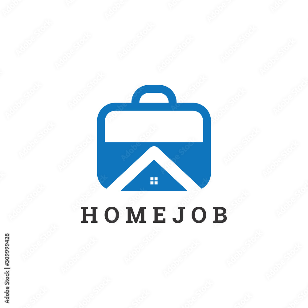 Home Job logo design template full vector for use any company Home Job logo design template full vector for use any company