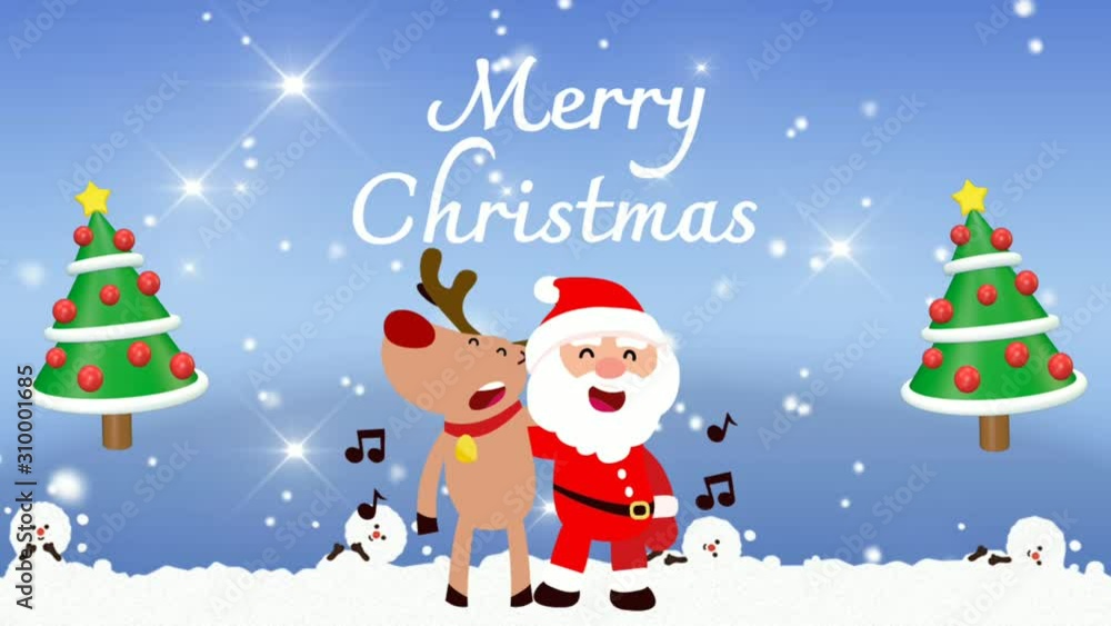 Marry Christmas animation background video motion premium Marry Christmas animation background video motion premium