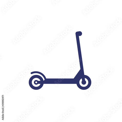 kick scooter icon on white