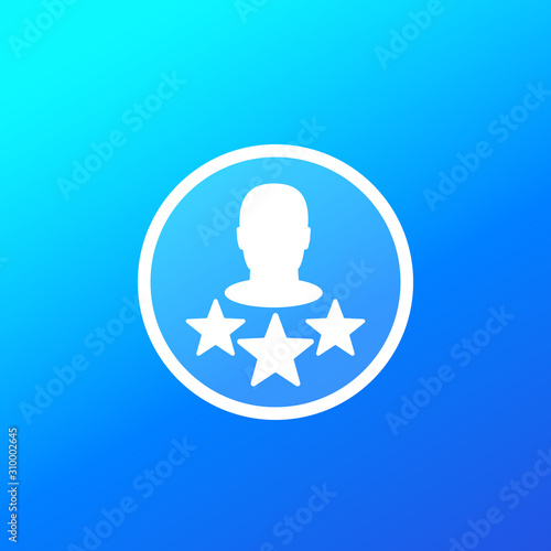 VIP member, premium user icon, vector